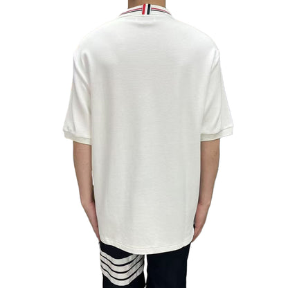 Thom Browne 2025ss Loose polo T-shirt