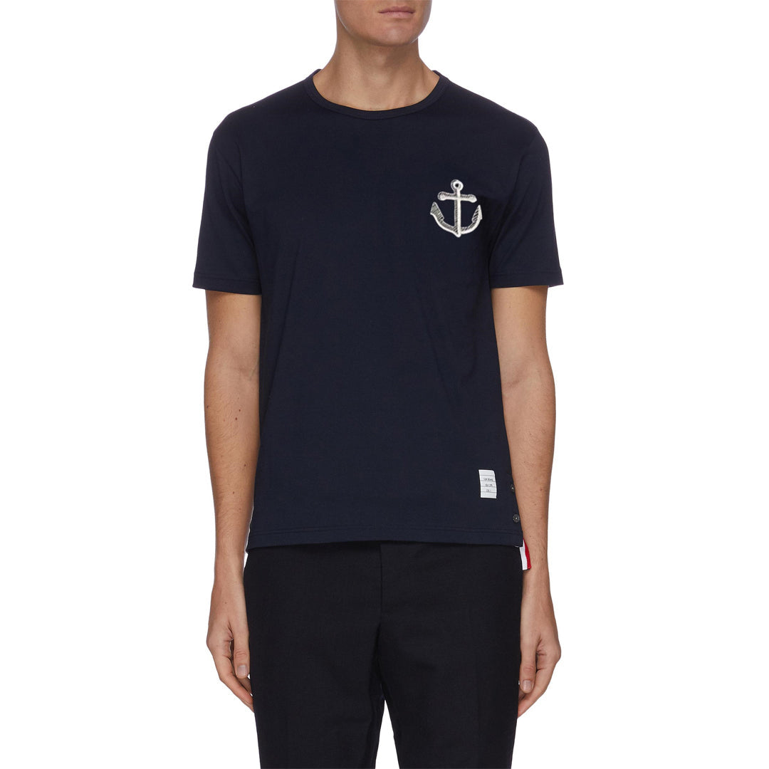 Thom Browne Anchor embroidery T-shirt