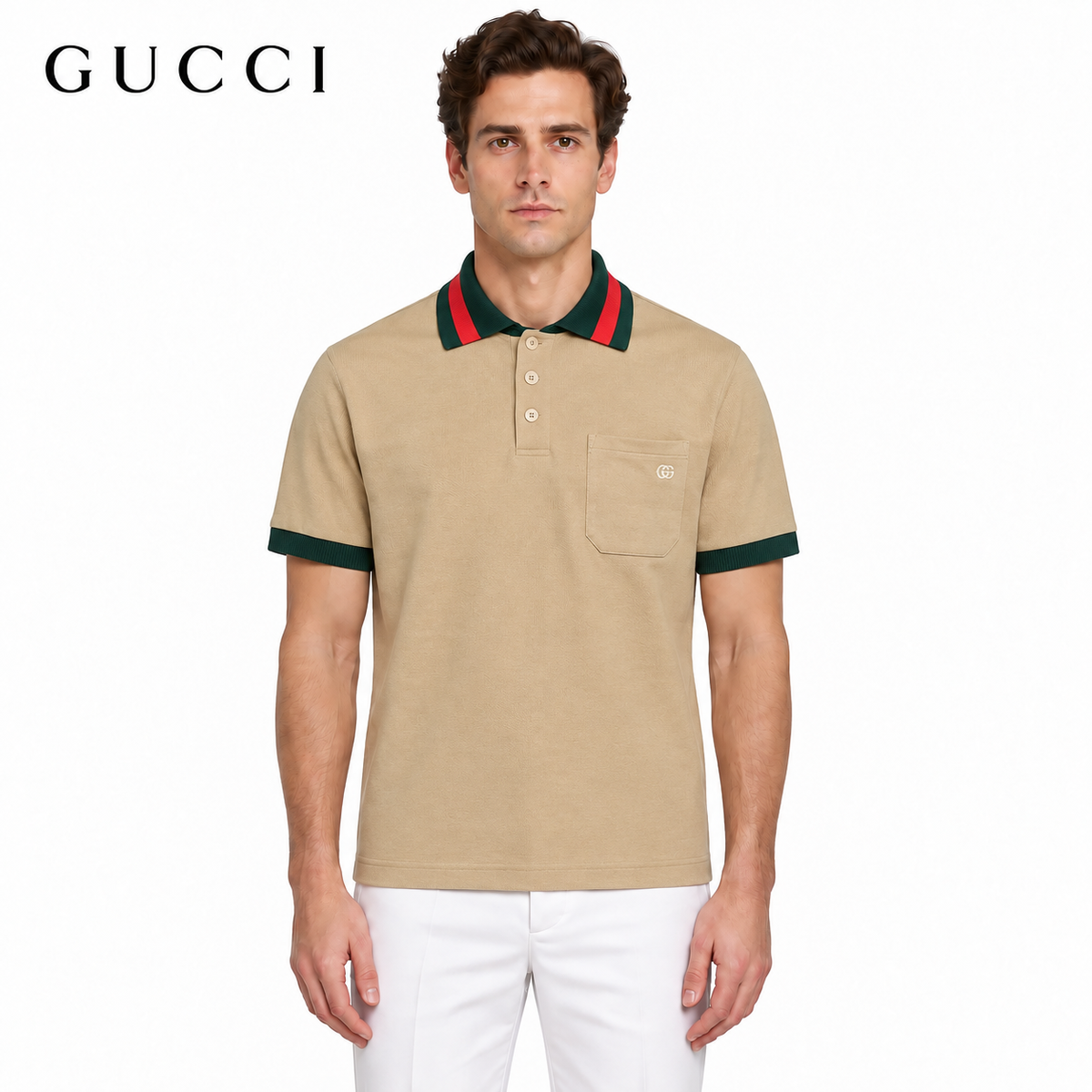 Gucci GG Monogram All-Over Print Polo Shirt