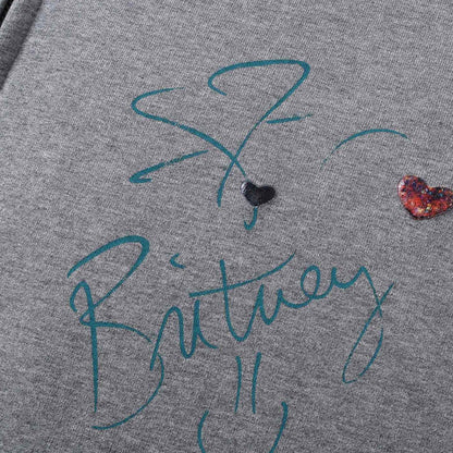 Balenciaga New LOGO Gray Hoodie