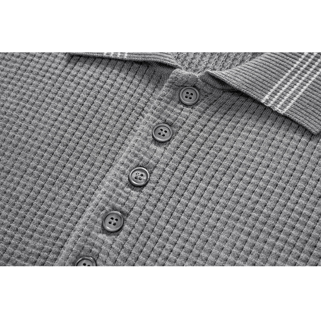 Thom Browne Waffle fabric POLO Shirt