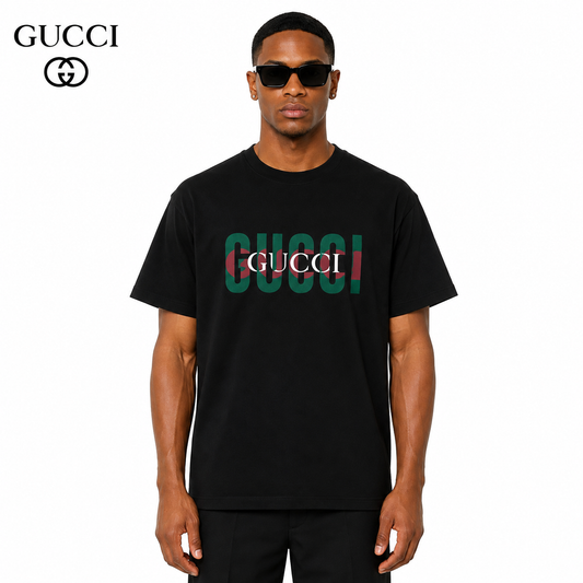 Gucci Signature GG Logo Print T-Shirt