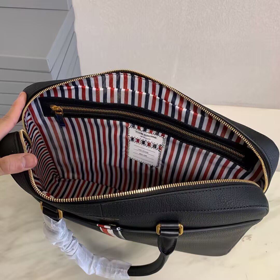 Thom Browne Top-grade cowhide briefcase