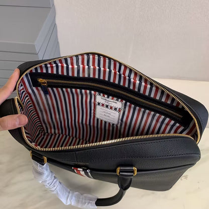 Thom Browne Top-grade cowhide briefcase