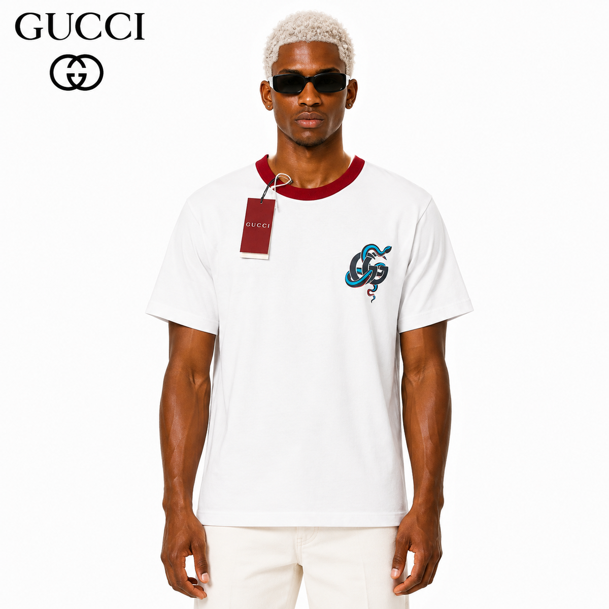 Gucci Snake Year GG Logo T-Shirt