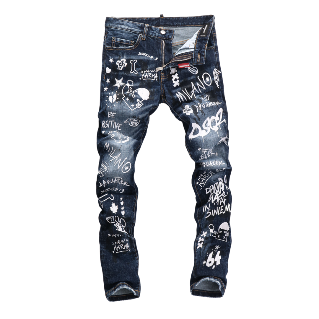 dsquared2 New Man Graffiti Jeans