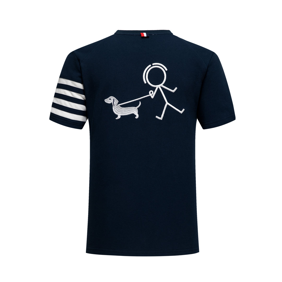 Thom Browne  Puppy embroidered T-shirt