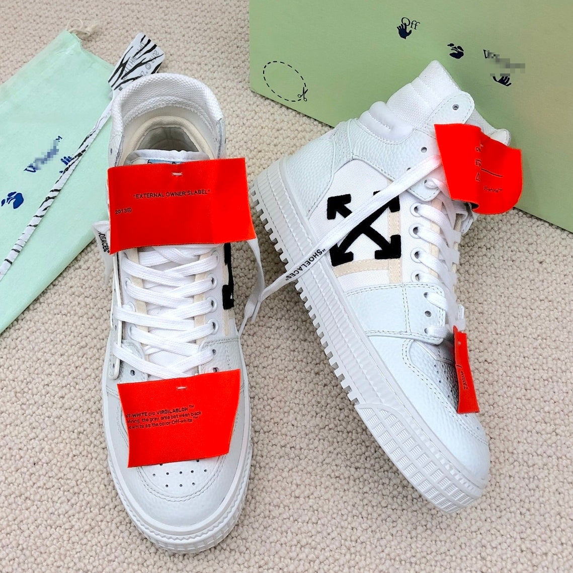 Off-White Arrow logo high-top sneakers#13