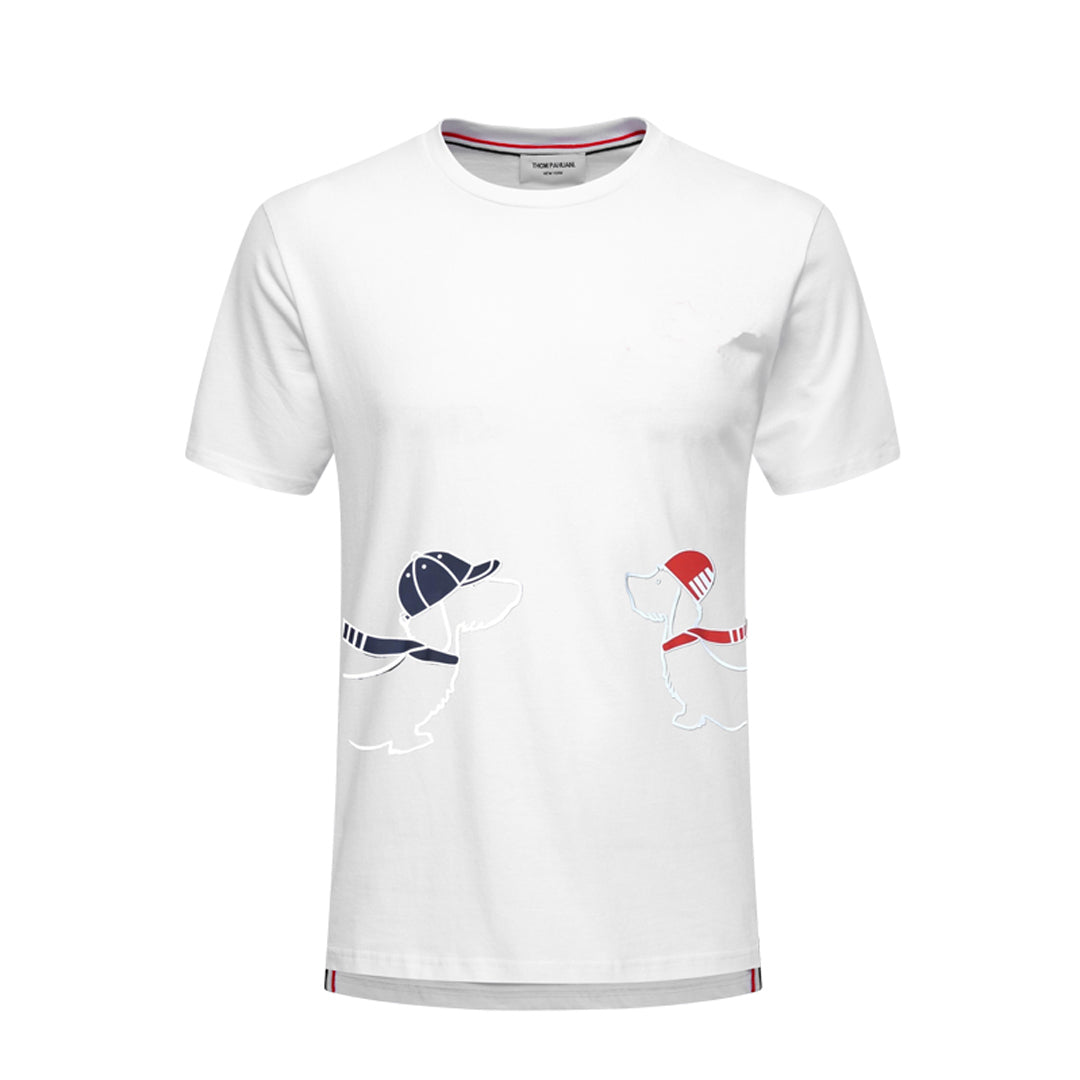 Thom Browne  Puppy Embroidery T-shirt