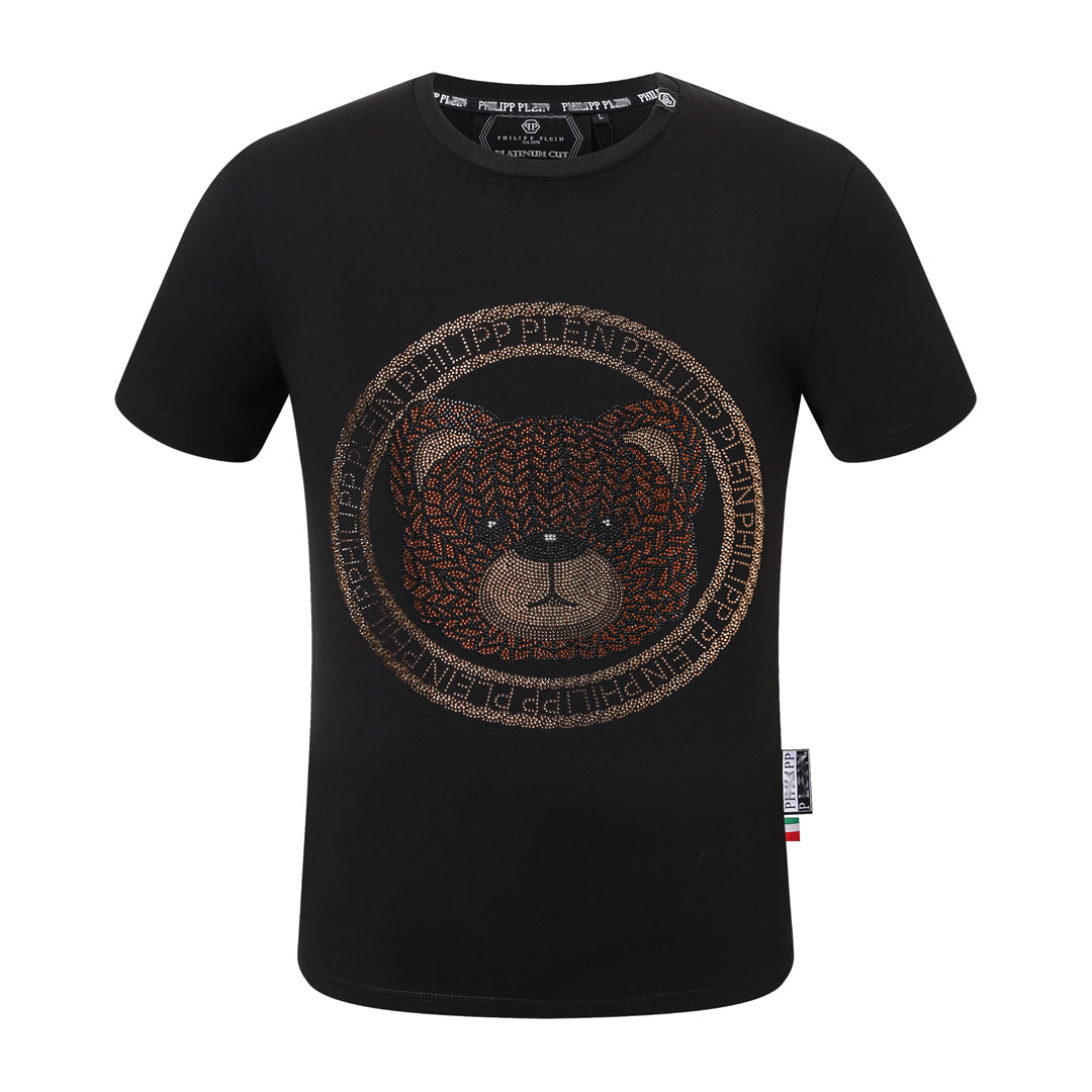 SOLA-PP Phillipp Bear varma diamanta viro T-ĉemizo 