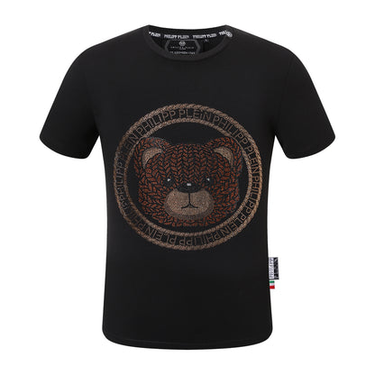 SOLA-PP Phillipp Bear varma diamanta viro T-ĉemizo 