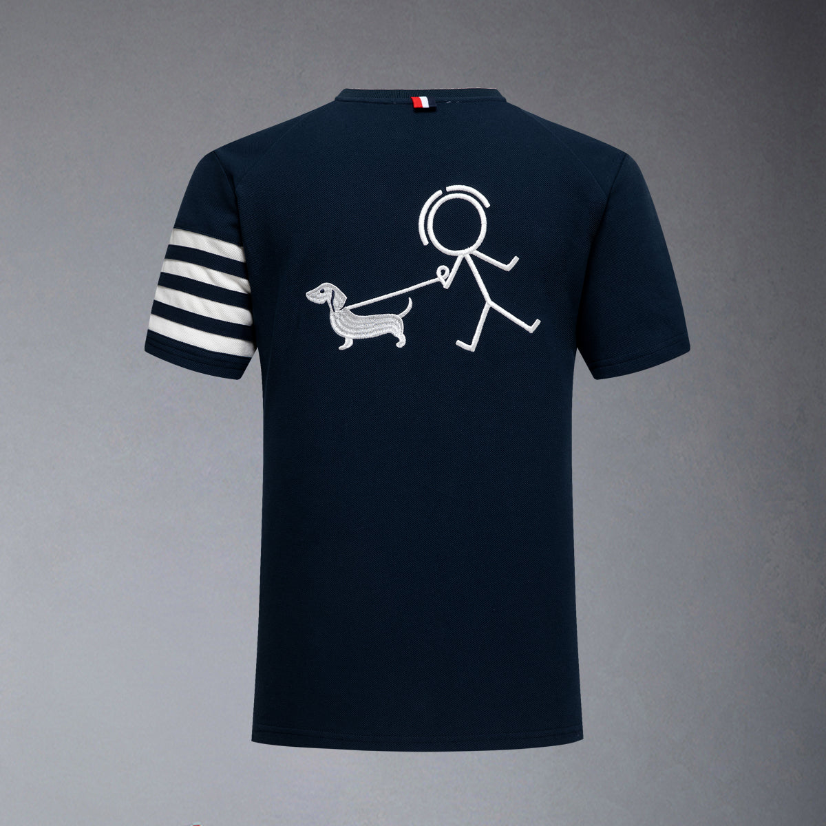 Thom Browne  Puppy embroidered T-shirt