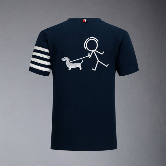 Thom Browne  Puppy embroidered T-shirt