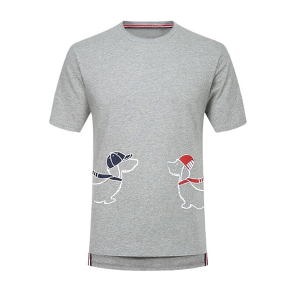Thom Browne  Puppy Embroidery T-shirt