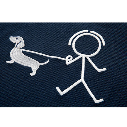 Thom Browne  Puppy embroidered T-shirt