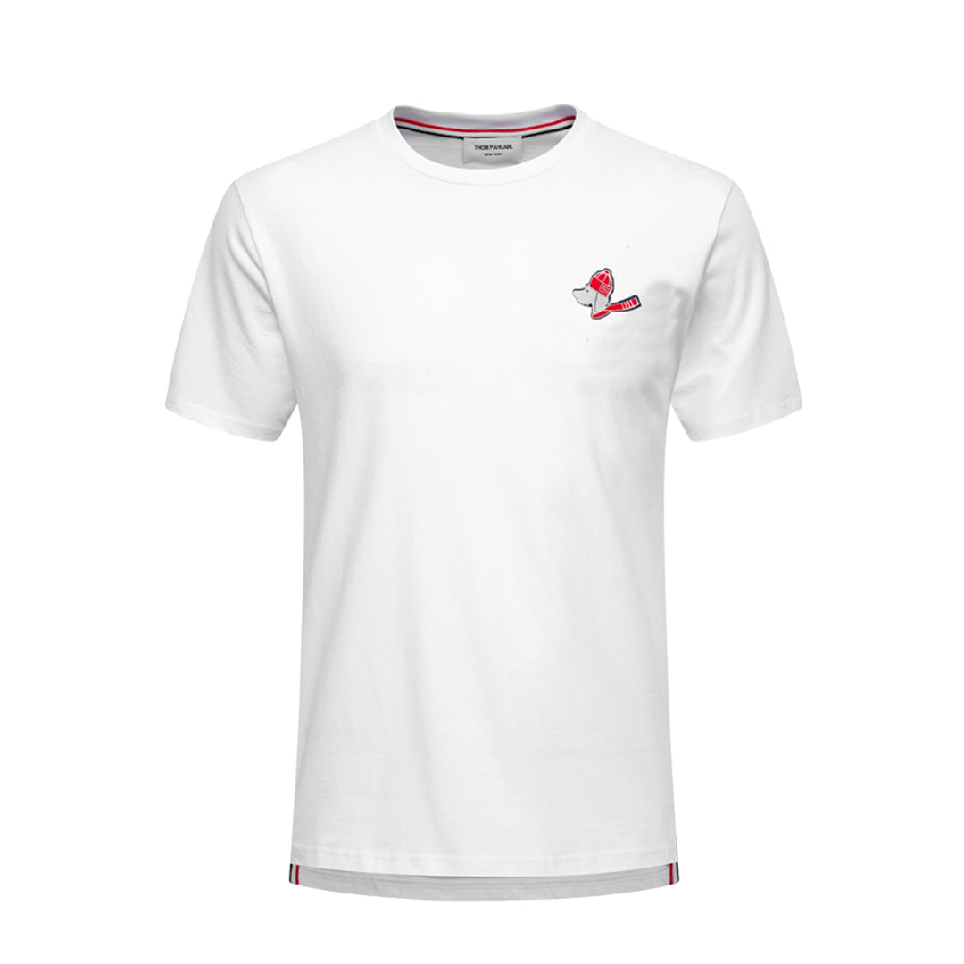 Thom Browne Christmas Dog Embroidery T-shirt