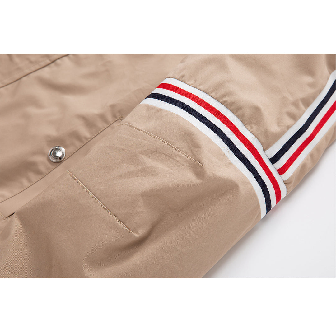 Thom Browne Khaki Hooded Jacket