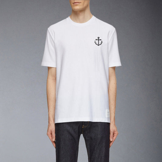 Thom Browne  Anchor embroidery T-shirt