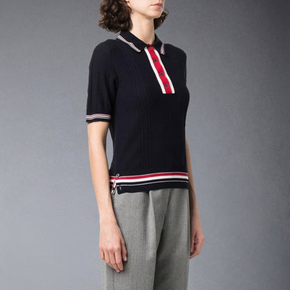 MR.TOM  Women Ribbon POLO shirt