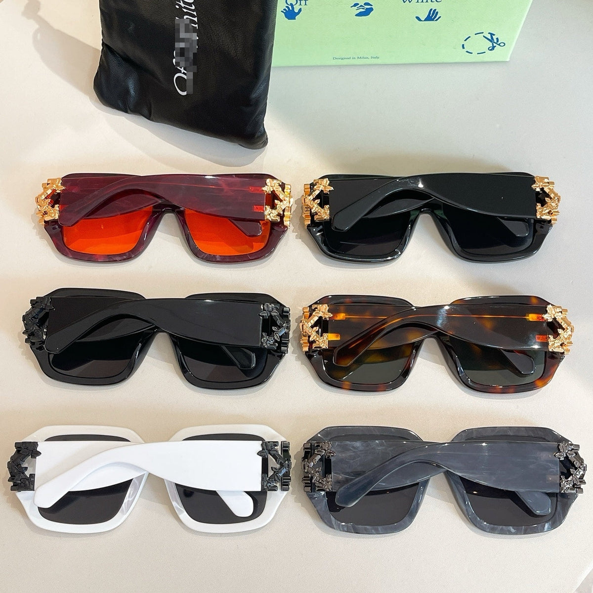 Off-White  Arrow logo sunglasses#001