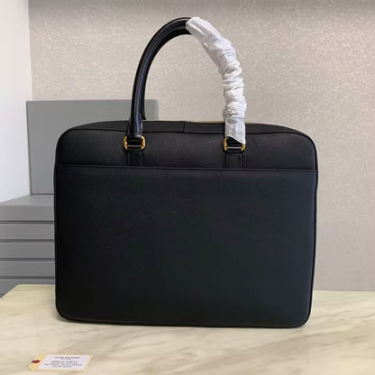Thom Browne Top-grade cowhide briefcase