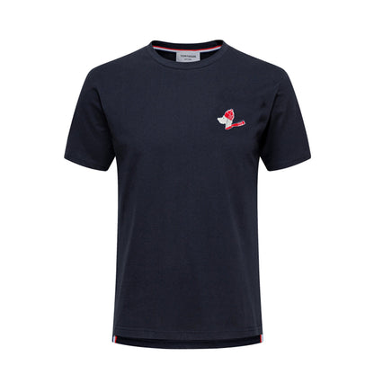 Thom Browne Christmas Dog Embroidery T-shirt