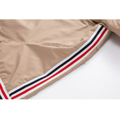 Thom Browne Khaki Hooded Jacket