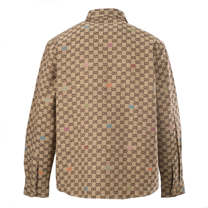 Gucci Signature GG Monogram Long Sleeve Shirt