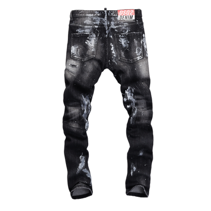 dsquared2 New Ink Splash Man Hole Jeans