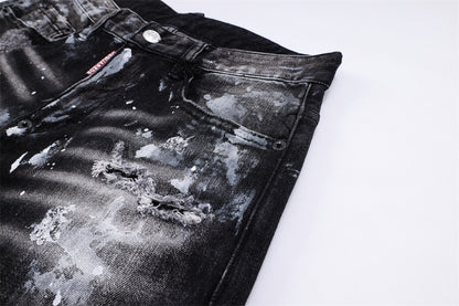 dsquared2 New Ink Splash Man Hole Jeans
