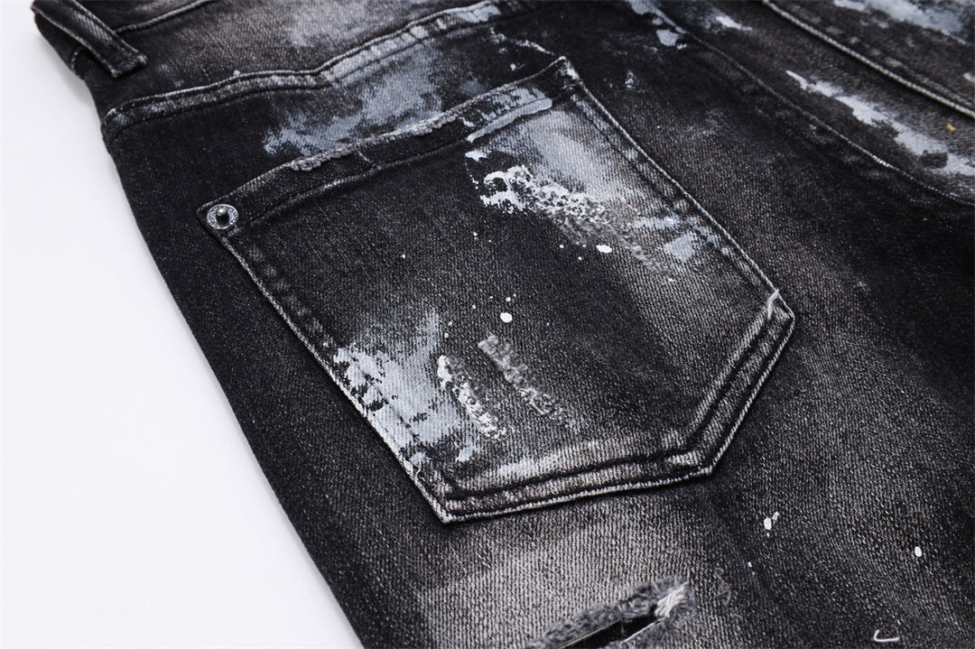 dsquared2 New Ink Splash Man Hole Jeans