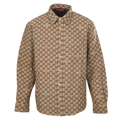 Gucci Signature GG Monogram Long Sleeve Shirt