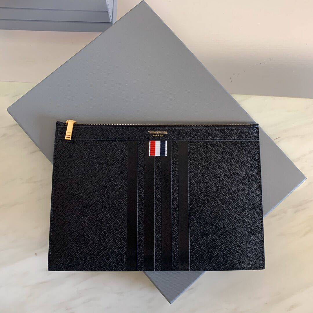 Thom Browne Top-grade cowhide clutch