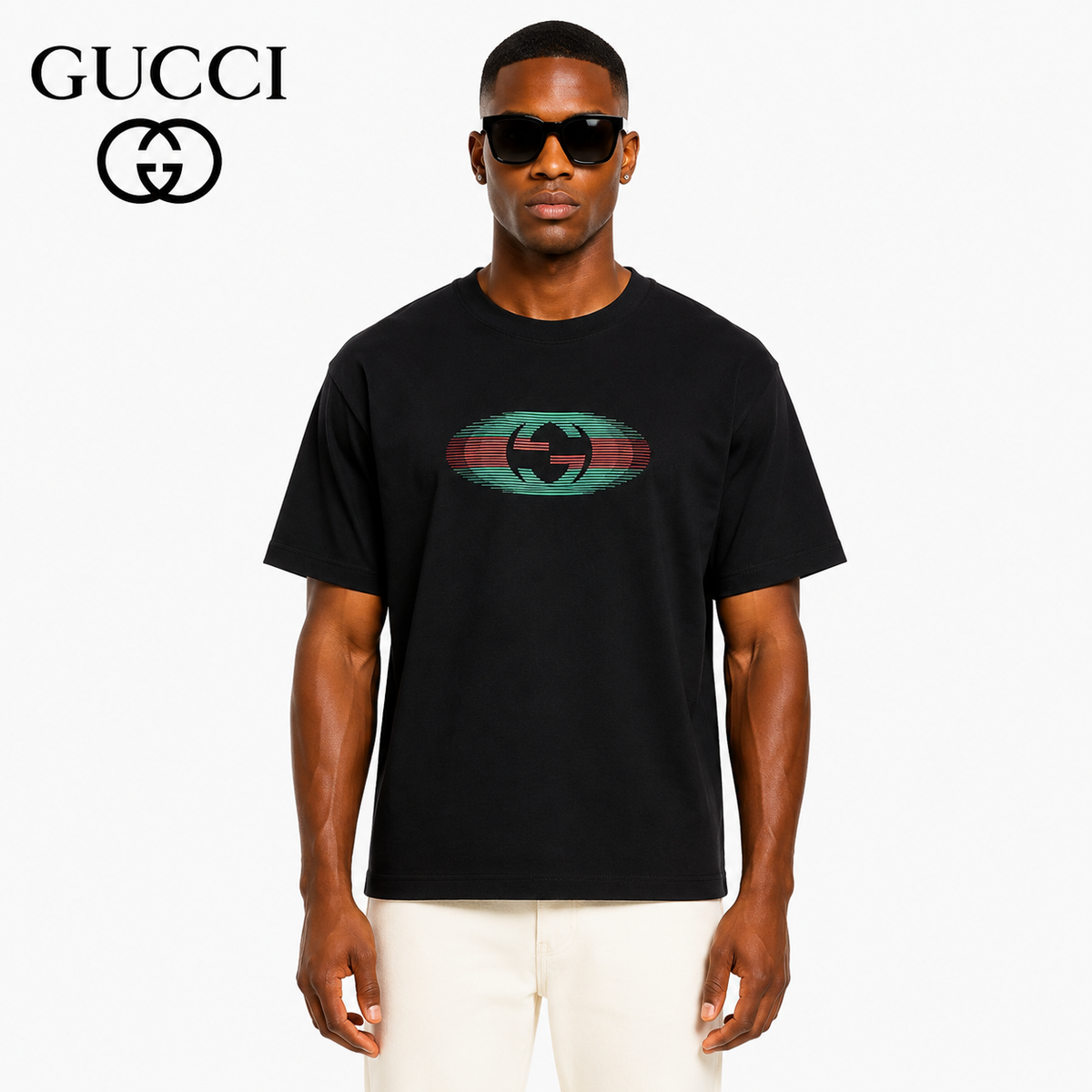 Gucci Double G Interlocking Logo T-Shirt