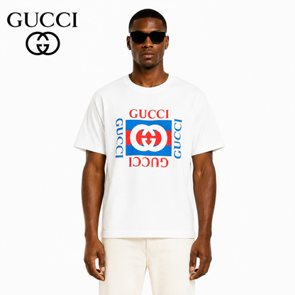 Gucci Interlocking GG Logo Print T-Shirt