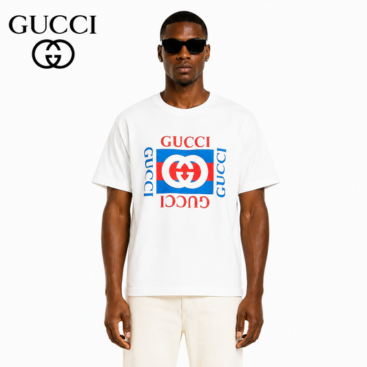 Gucci Interlocking GG Logo Print T-Shirt