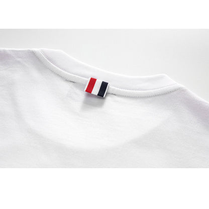 Thom Browne Christmas Dog Embroidery T-shirt
