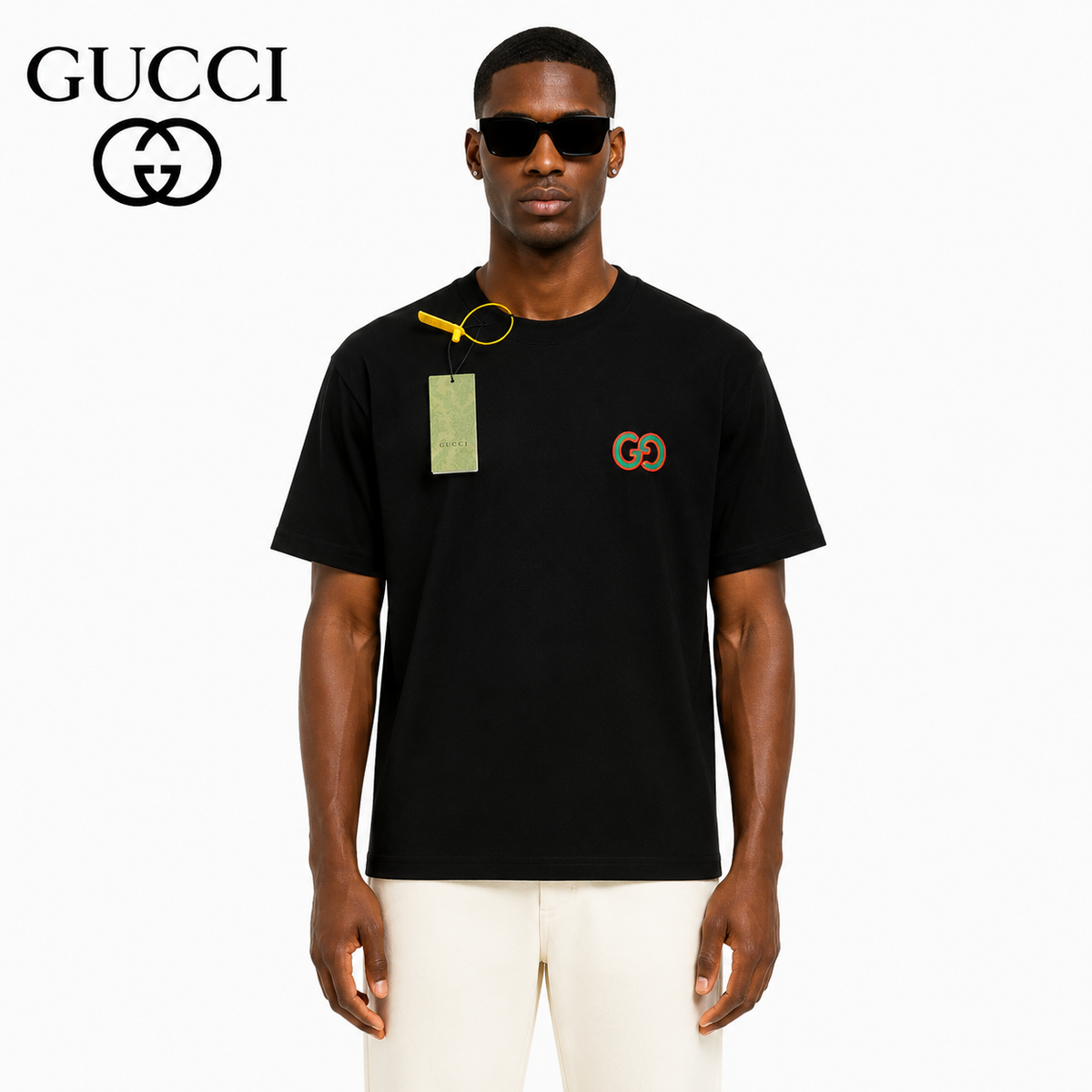 Gucci GG Embroidered Logo T-Shirt