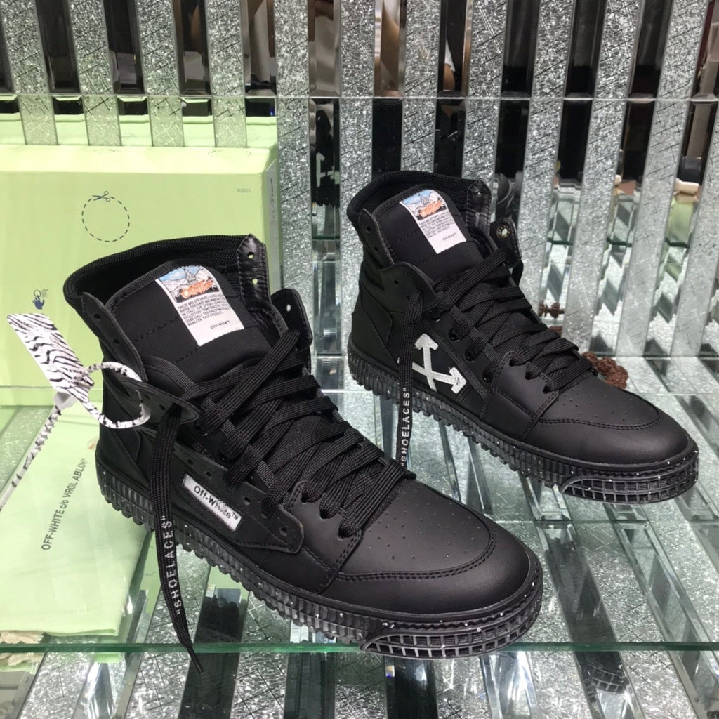 Off-White  Arrow Logo Leather Sneakers #34