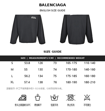 Balenciaga Logo Half-Zip Cotton Pullover