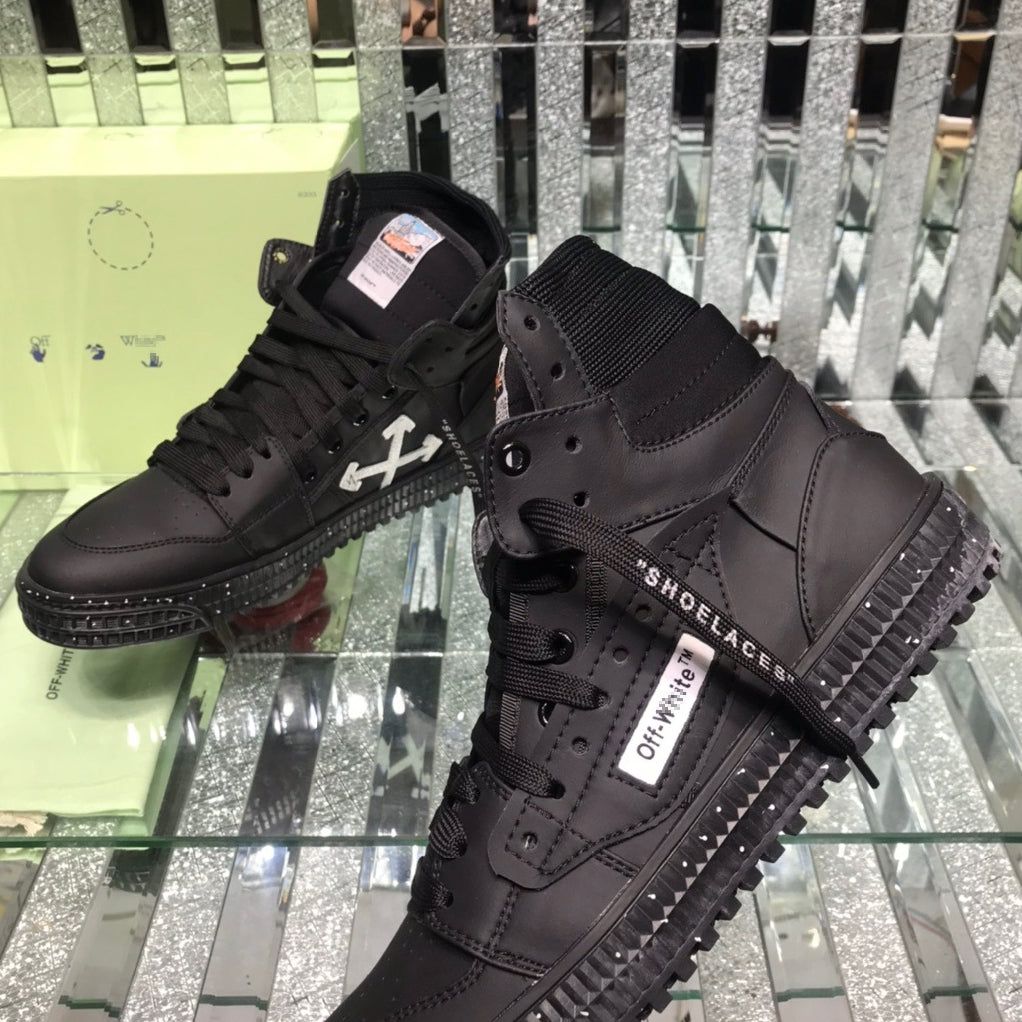 Off-White  Arrow Logo Leather Sneakers #34