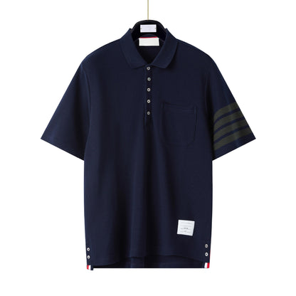Thom Browne  Pocket Stripes POLO Shirt