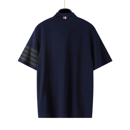 Thom Browne  Pocket Stripes POLO Shirt