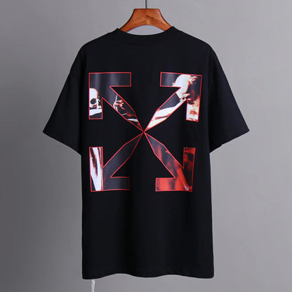OFF-White  Arrow Logo Cotton T-shirt-1020