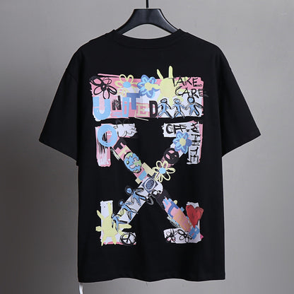 OFF-White  Arrow logo print T-shirt#85