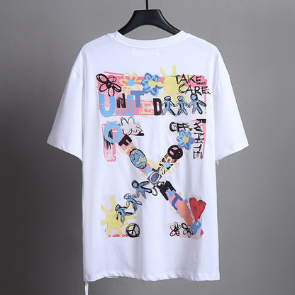 OFF-White  Arrow logo print T-shirt#85
