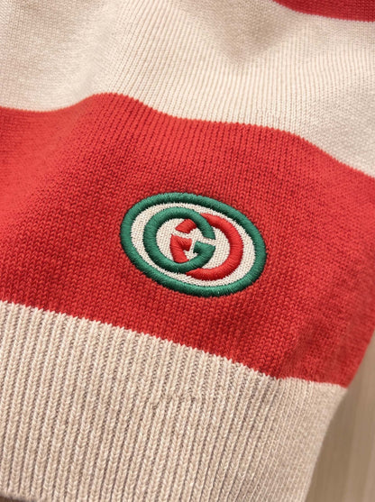 Gucci Striped Polo Sweater - Image 6