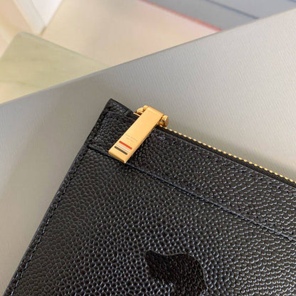Thom Browne Top-grade cowhide clutch