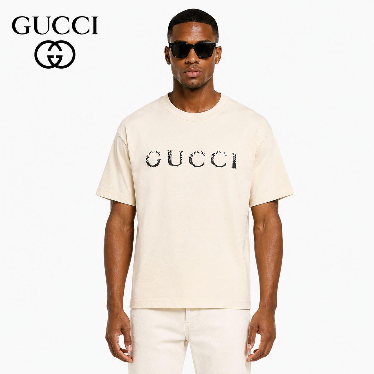 Gucci Pixelated Logo T-Shirt