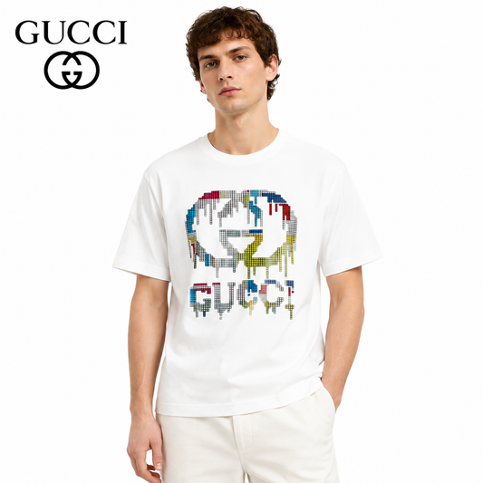Gucci Pixel Drip GG Logo T-Shirt